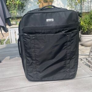 Tumi Voyageur Nylon Leisure Travel Black Carry On Luggage Suitcase Wheels
